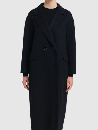 Черное пальто MAX MARA: фото 3 - Invogue