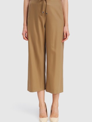 Бежевые брюки MAX MARA: фото 3 - Invogue