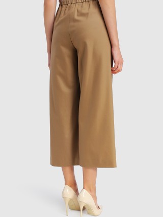 Бежевые брюки MAX MARA: фото 4 - Invogue