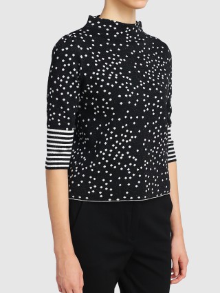 Чёрный свитер MARELLA: фото 3 - Invogue