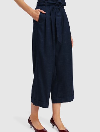 Синие брюки MARELLA: фото 3 - Invogue