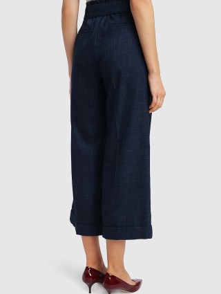 Синие брюки MARELLA: фото 4 - Invogue