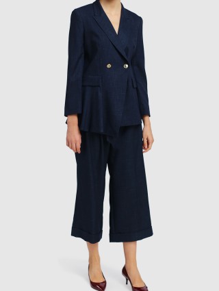 Синие брюки MARELLA: фото 1 - Invogue