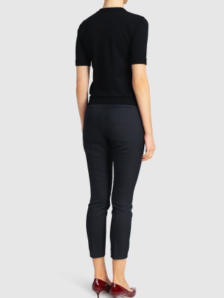 Чёрная футболка MARELLA: фото 2 - Invogue