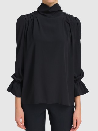 Чёрная блуза I BLUES: фото 3 - Invogue