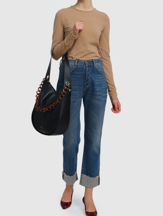 Коричневая футболка MARELLA: фото 1 - Invogue