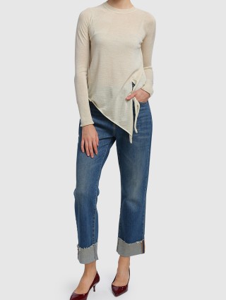 Молочный свитер MARELLA: фото 1 - Invogue