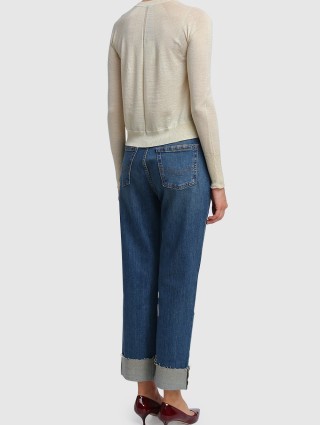 Молочный свитер MARELLA: фото 2 - Invogue