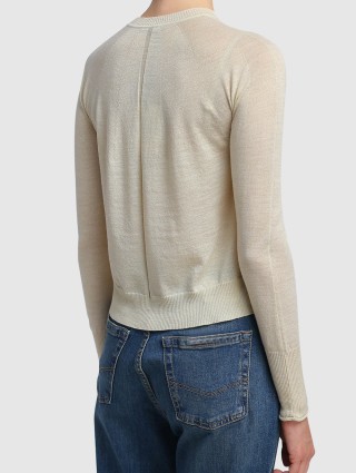 Молочный свитер MARELLA: фото 4 - Invogue