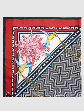 Красный платок MARELLA: фото 2 - Invogue