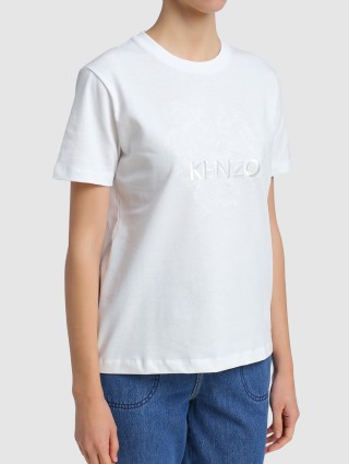 Белая футболка KENZO: фото 3 - Invogue