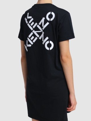Чёрное платье KENZO: фото 4 - Invogue
