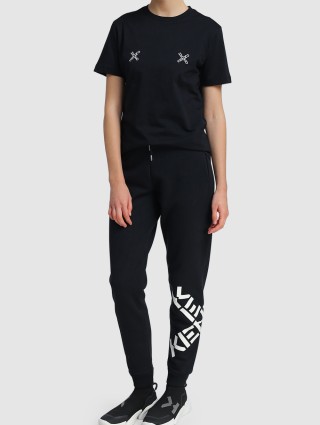 Чёрные брюки KENZO: фото 1 - Invogue