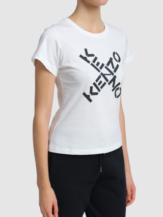 Белая футболка KENZO: фото 3 - Invogue
