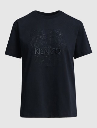 Чёрная футболка KENZO: фото - Invogue