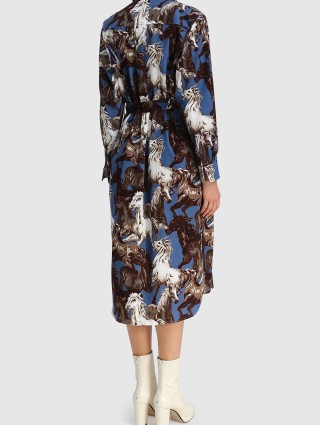 Синее платье KENZO: фото 2 - Invogue