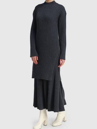 Серое платье KENZO: фото 1 - Invogue