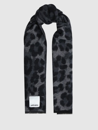 Серый шарф KENZO: фото - Invogue