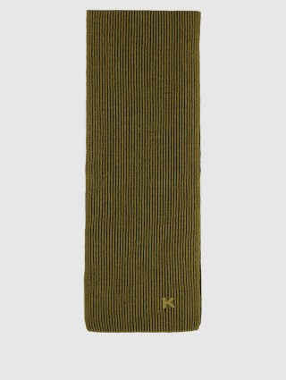 Зелёный шарф KENZO: фото 2 - Invogue