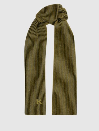 Зелёный шарф KENZO: фото - Invogue