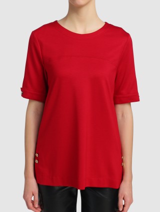 Красная футболка MARC CAIN: фото 3 - Invogue