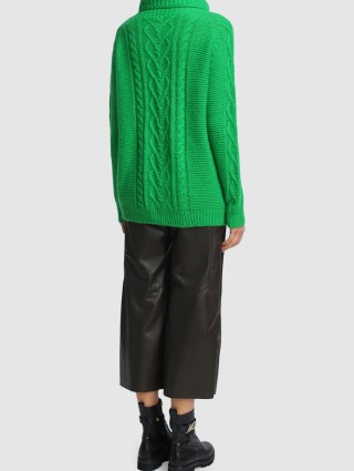 Зелёный свитер MARC CAIN: фото 2 - Invogue