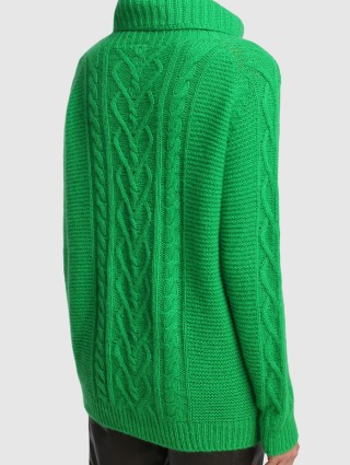 Зелёный свитер MARC CAIN: фото 4 - Invogue