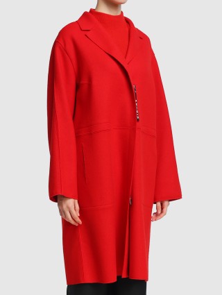 Красное пальто MARC CAIN: фото 3 - Invogue