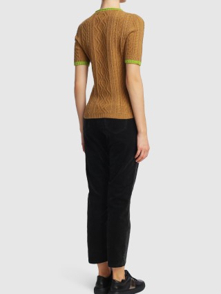 Коричневый свитер MARC CAIN: фото 2 - Invogue