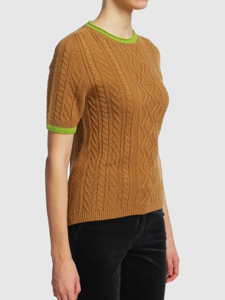 Коричневый свитер MARC CAIN: фото 3 - Invogue