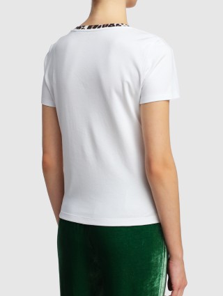 Зелёная футболка MARC CAIN: фото 4 - Invogue