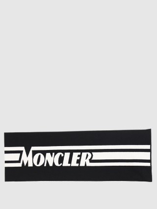 Чёрный шарф MONCLER ENFANT: фото 2 - Invogue