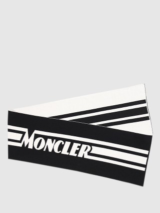 Чёрный шарф MONCLER ENFANT: фото 1 - Invogue