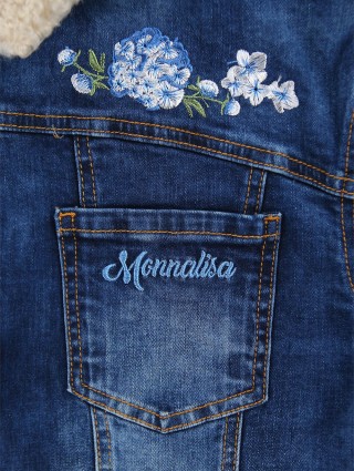 Синя куртка MONNALISA : фото 4 - Invogue