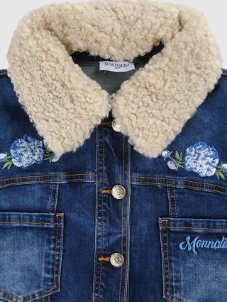 Синя куртка MONNALISA : фото 2 - Invogue