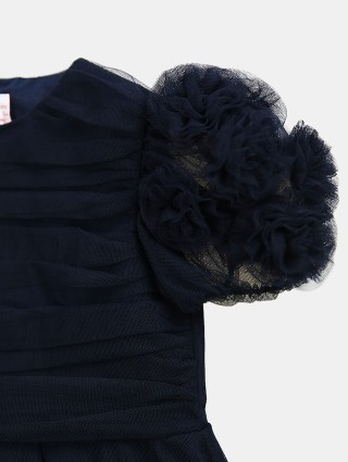 Синее платье IL GUFO: фото 2 - Invogue