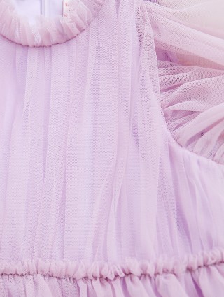 Сиреневое платье IL GUFO: фото 3 - Invogue