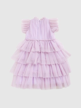 Сиреневое платье IL GUFO: фото 2 - Invogue