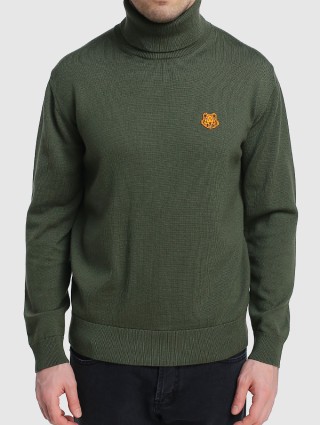 Зелёный свитер KENZO: фото 2 - Invogue