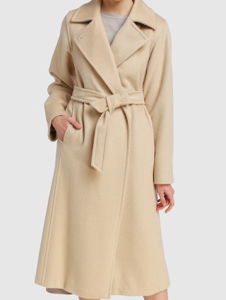 Кремовое пальто MAX MARA: фото 3 - Invogue