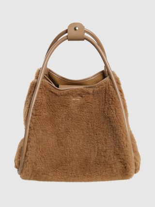 Бежевая сумка MAX MARA: фото 6 - Invogue