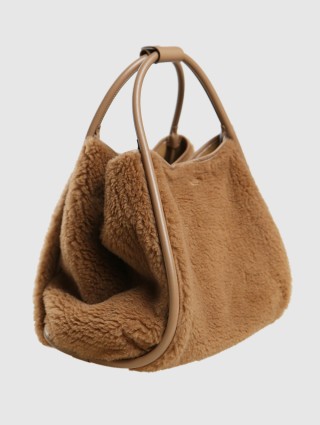 Бежевая сумка MAX MARA: фото 8 - Invogue