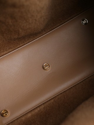 Бежевая сумка MAX MARA: фото 10 - Invogue