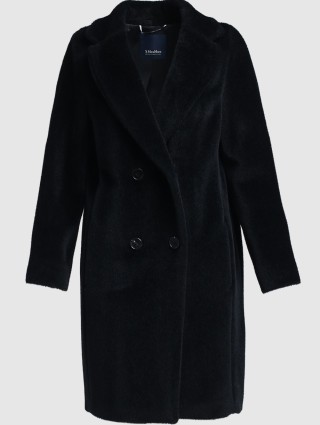 Черное пальто MAX MARA: фото - Invogue