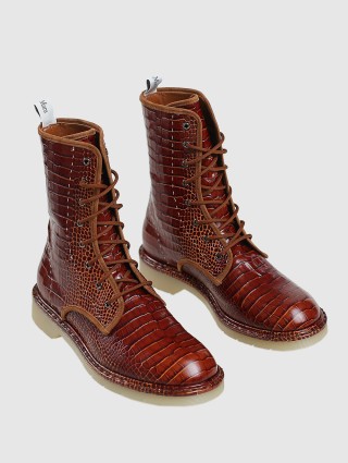 Коричневі черевики MAX MARA : фото 1 - Invogue