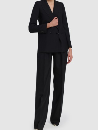 Чёрные брюки MAX MARA: фото 1 - Invogue