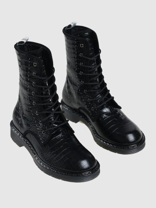 Чёрные ботинки MAX MARA: фото 1 - Invogue