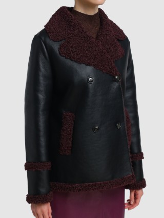 Чёрная дублёнка MARELLA: фото 3 - Invogue