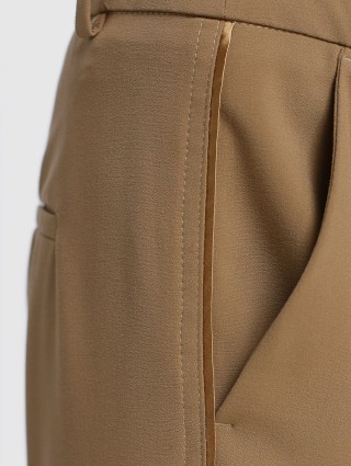 Коричневые брюки MARELLA: фото 5 - Invogue