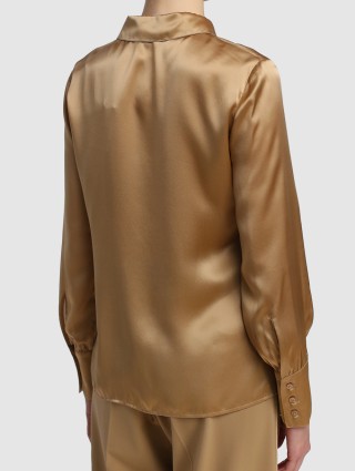 Коричневая рубашка MARELLA: фото 4 - Invogue